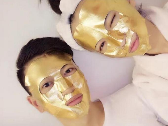 Анти- маска сусального золота морщинки 24К, Моистуризинг лицевой щиток гермошлема для шрамов угорь и маслообразная кожа